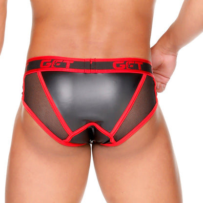 Fetish Red Brief en modelo de Gigo Underwear