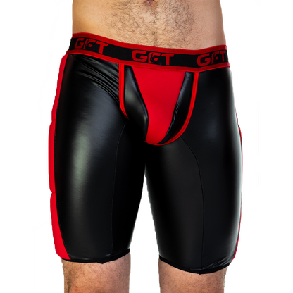2 Fetiche Red Trunk Long vista frontal de Gigo Underwear