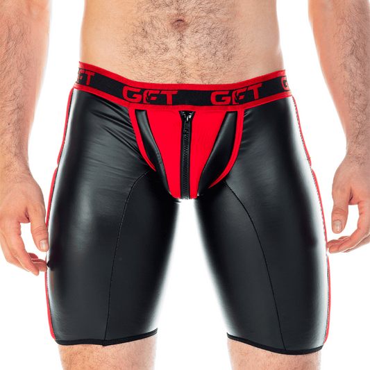 2 Fetiche Red Zipper Trunk Long de Gigo Underwear