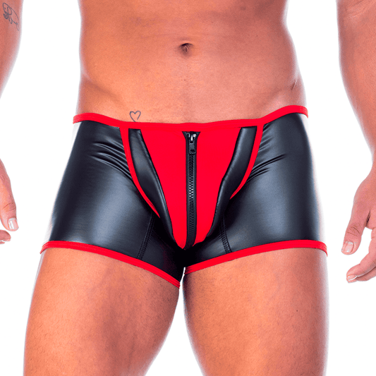 2 FETICHE RED ZIPPER TRUNK - Gigo Underwear Colombia