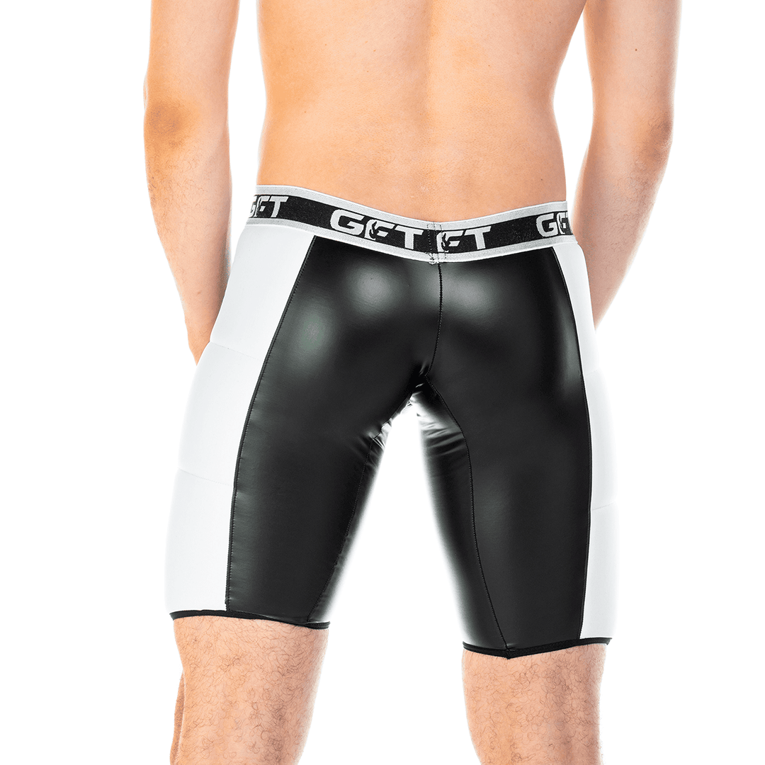 2 FETICHE WHITE ZIPPER TRUNK LONG - Gigo Underwear Colombia