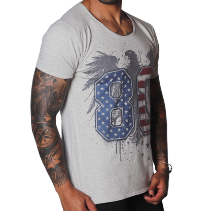80 Tshirt vista frontal de Gigo Underwear