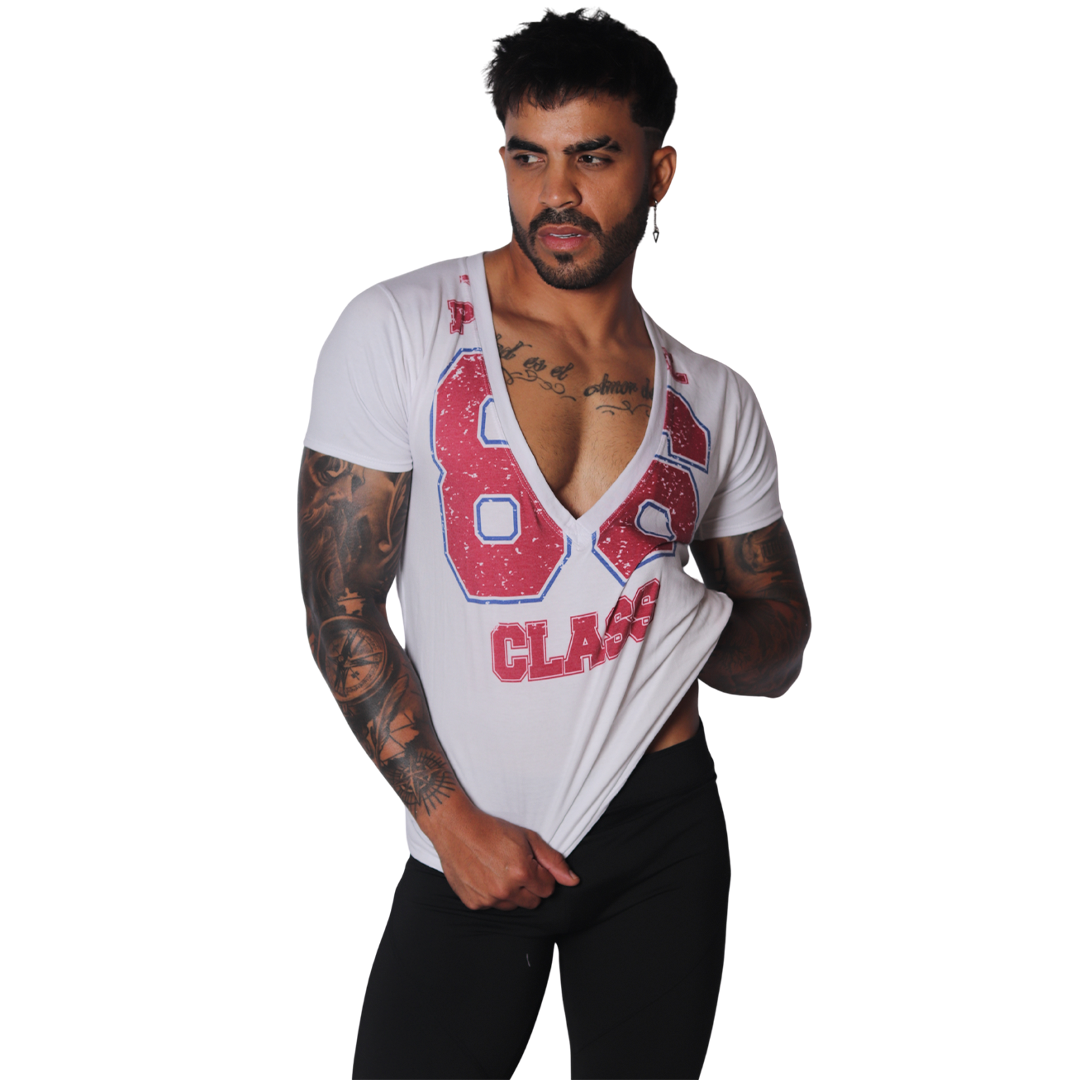 86 Tshirt en modelo de Gigo Underwear