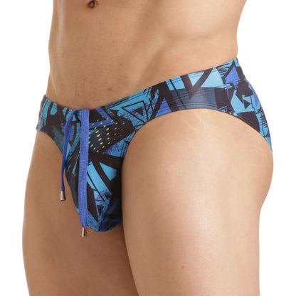 Abstract Swim Brief vista frontal de Gigo Underwear