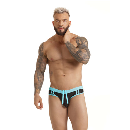 Active Black Blue Swim Brief de Gigo Underwear