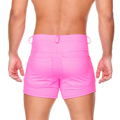 African Fucshia Sexyshort vista posterior de Gigo Underwear