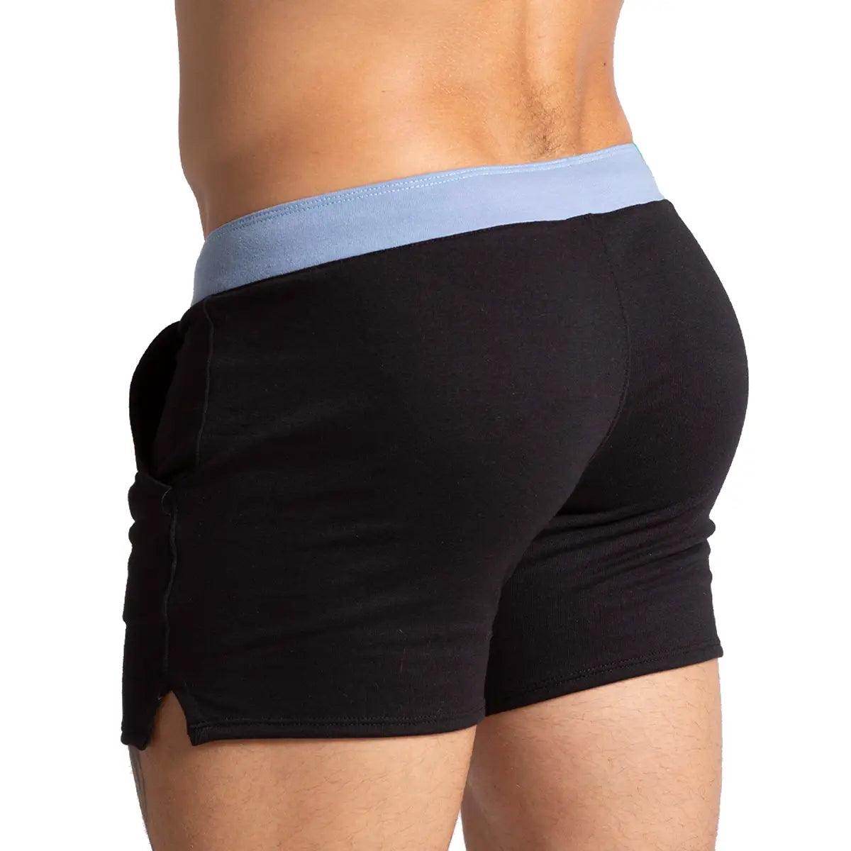 ALFA BLACK BLUE SHORT - Gigo Underwear Colombia