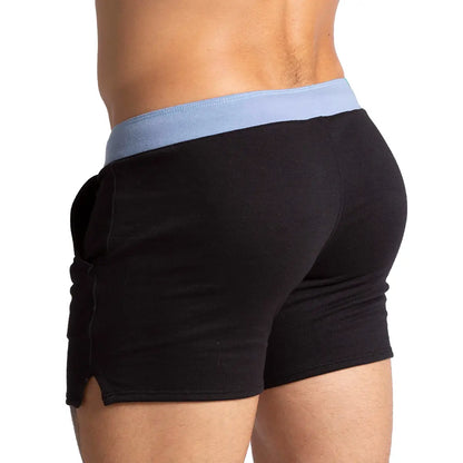 Alfa Black Blue Short vista frontal de Gigo Underwear