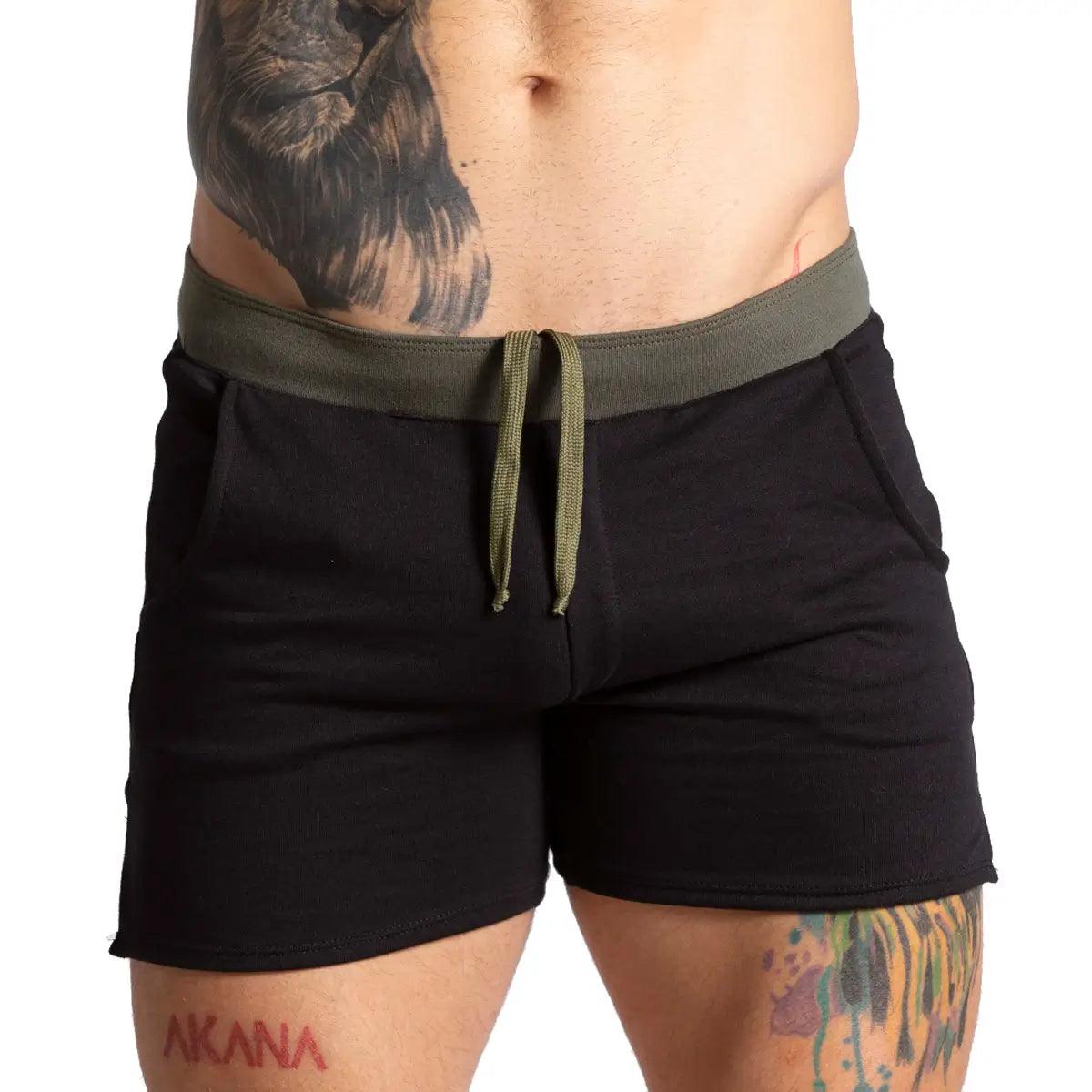 ALFA BLACK GREEN SHORT - Gigo Underwear Colombia