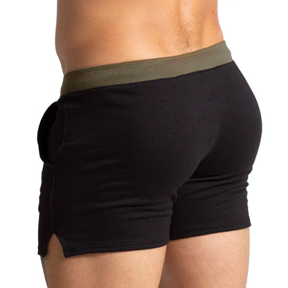 Alfa Black Green Short vista posterior de Gigo Underwear