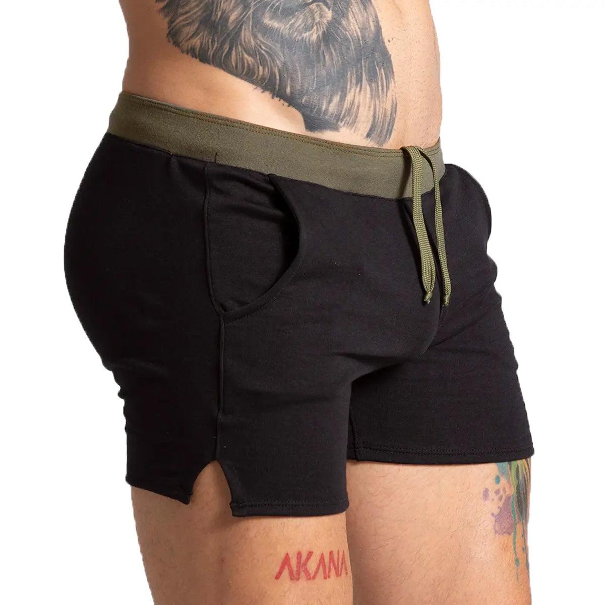 ALFA BLACK GREEN SHORT - Gigo Underwear Colombia