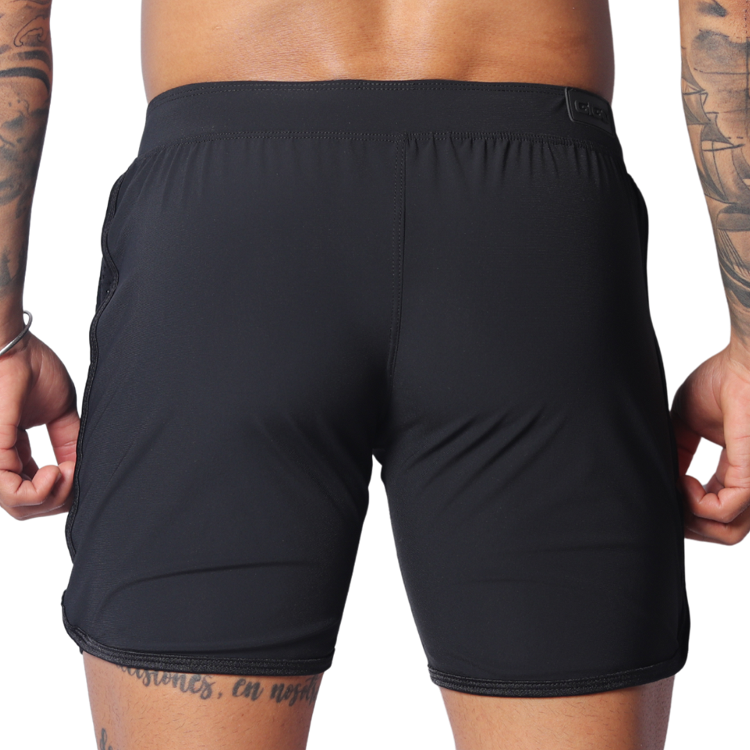 Ambitious Black Short vista posterior de Gigo Underwear