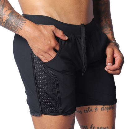 Ambitious Black Short vista frontal de Gigo Underwear