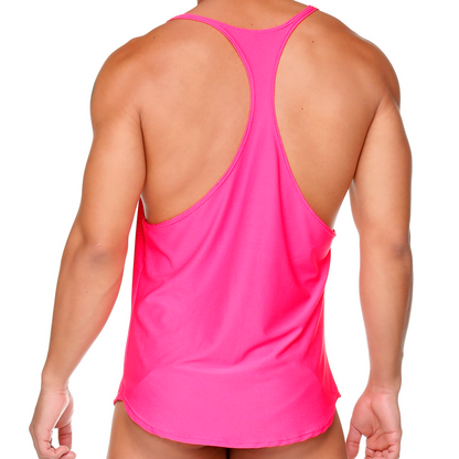 Arab Fucshia Tank vista frontal de Gigo Underwear
