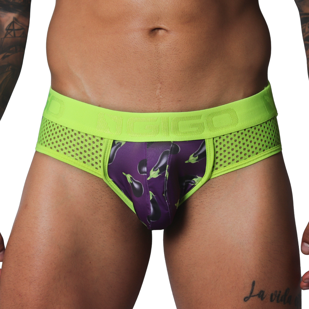 Aubergine Brief de Gigo Underwear