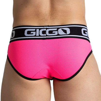Audacy Fuchsia Brief vista frontal de Gigo Underwear