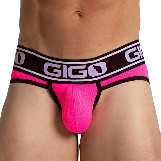 AUDACY FUCHSIA BRIEF - Pantaloncillo fucsia para hombres con copa que permite realce