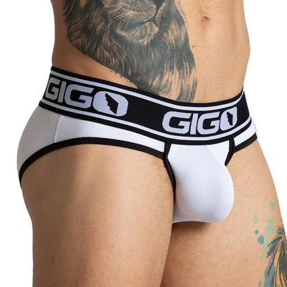 Audacy White Brief de Gigo Underwear