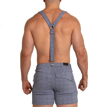 Aventurer Blue Square Short vista posterior de Gigo Underwear