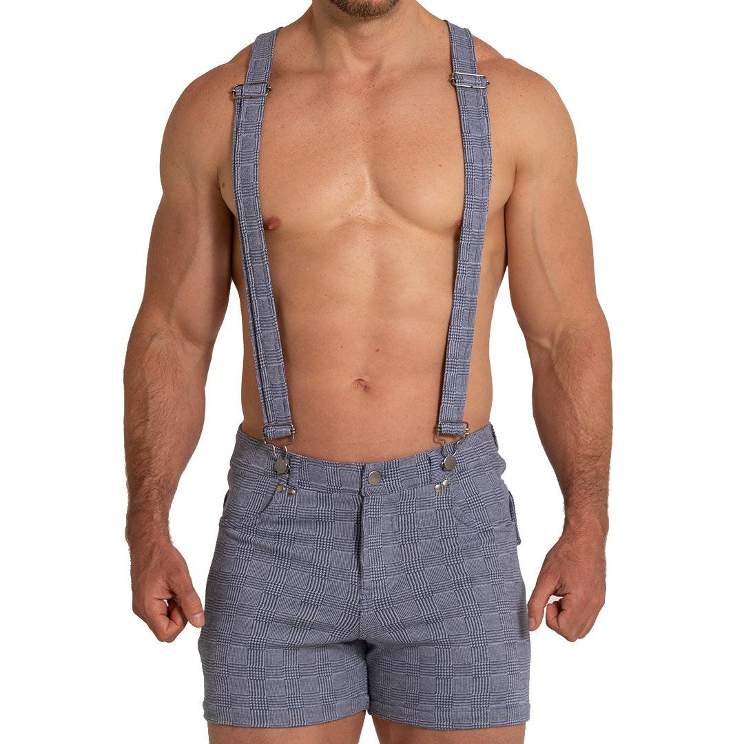 AVENTURER BLUE SQUARE SHORT - Gigo Underwear Colombia