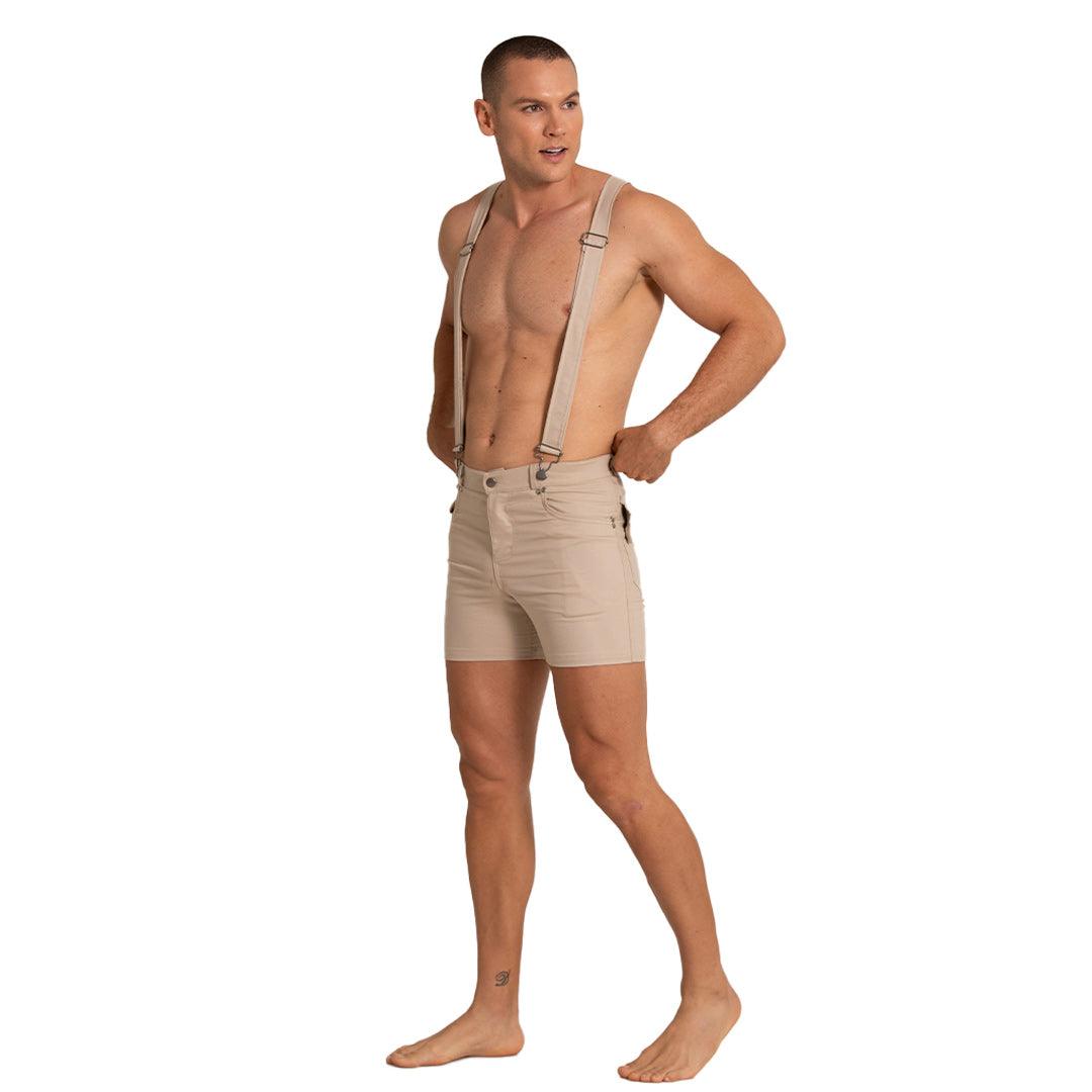 AVENTURER KHAKI SHORT - Pantaloneta corta caqui para hombres