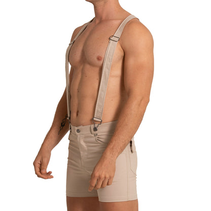 Aventurer Khaki Short vista frontal de Gigo Underwear