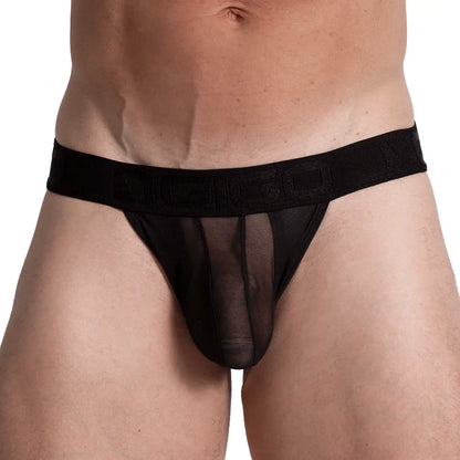Bahia Black Brief vista frontal de Gigo Underwear