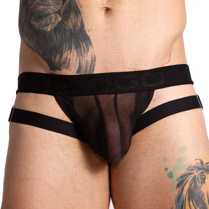Bahia Black Jock vista frontal de Gigo Underwear