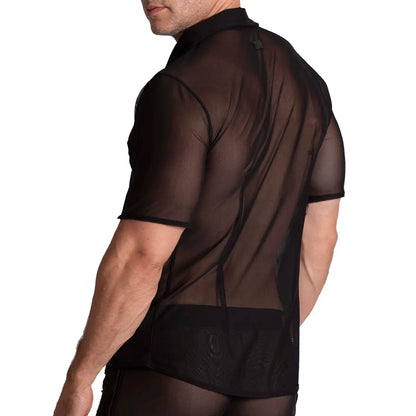 Bahia Black Shirt vista frontal de Gigo Underwear