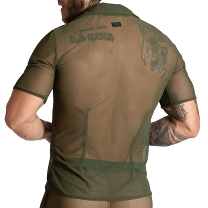 Bahia Green Shirt vista frontal de Gigo Underwear