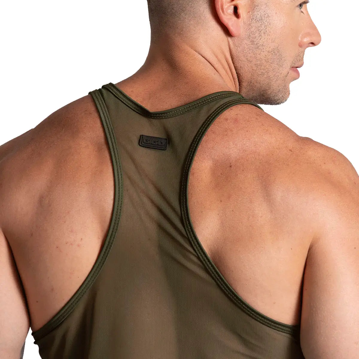 Bahia Green Tank vista posterior de Gigo Underwear