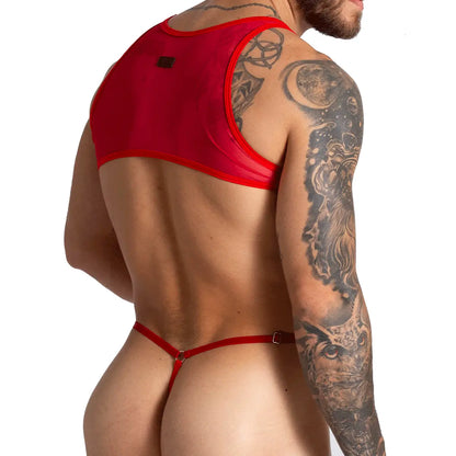 Bahia Red Body vista frontal de Gigo Underwear