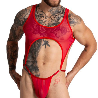 Bahia Red Body vista posterior de Gigo Underwear