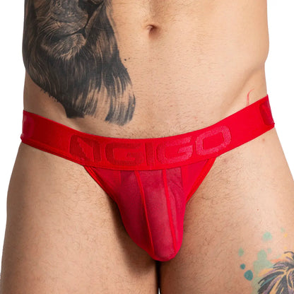 Bahia Red Brief vista frontal de Gigo Underwear