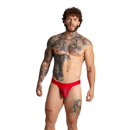 Bahia Red Brief en modelo de Gigo Underwear