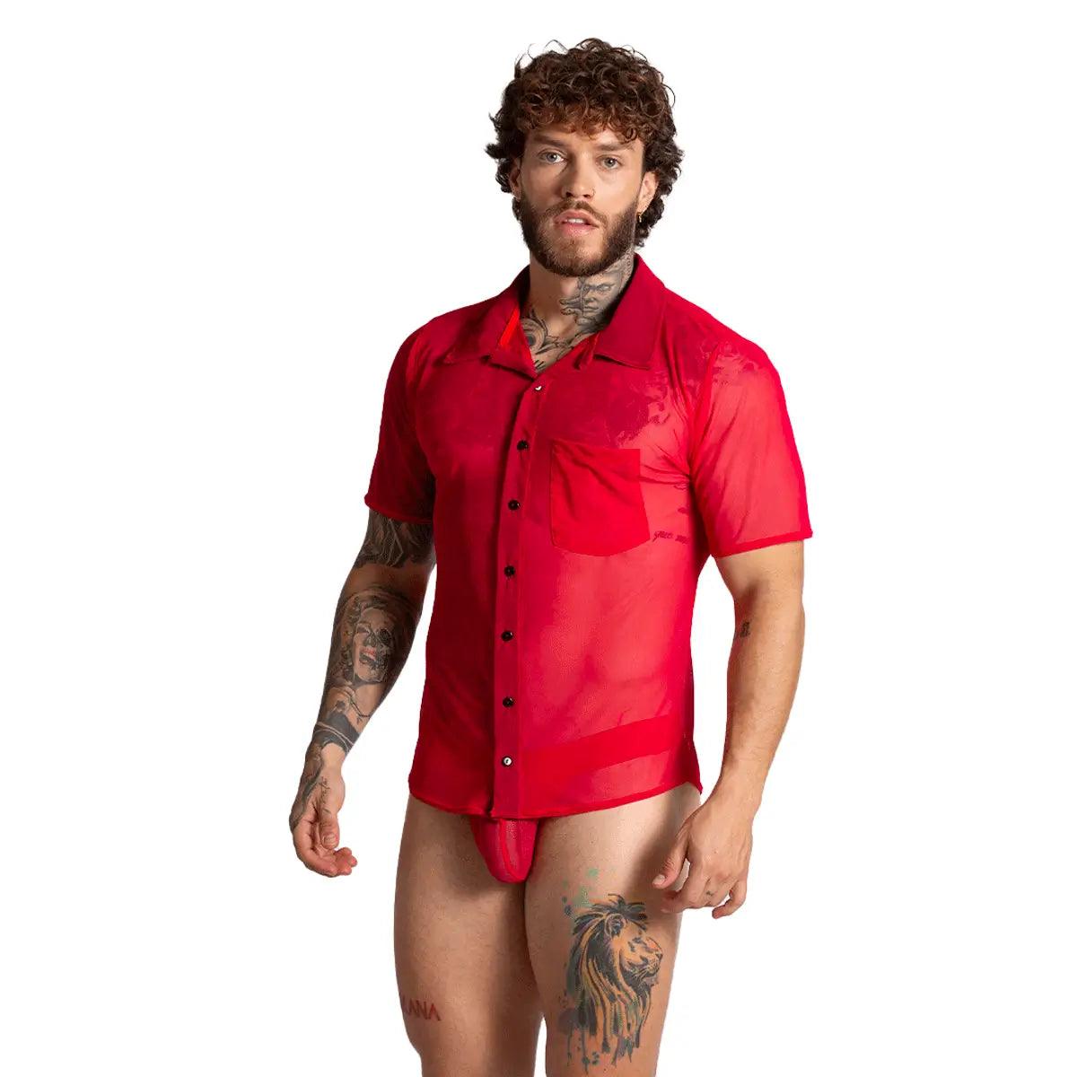 BAHIA RED SHIRT - Gigo Underwear Colombia