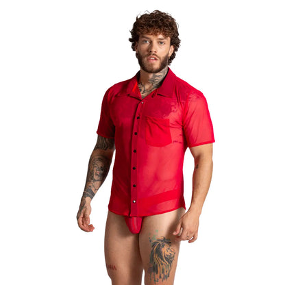 Bahia Red Shirt en modelo de Gigo Underwear