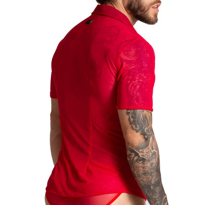 Bahia Red Shirt vista frontal de Gigo Underwear