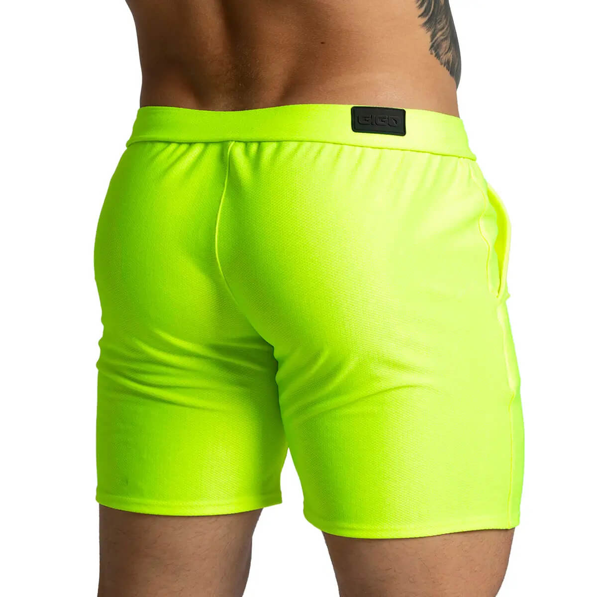 BELUCCI YELLOW SHORT - Pantaloneta corta amarilla para hombres