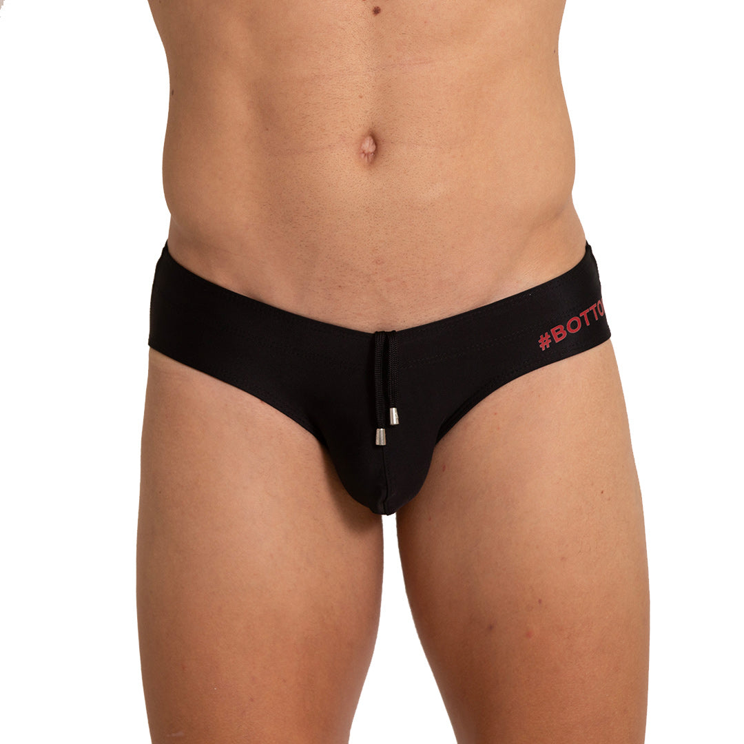 BOTTOM BLACK SWIM BRIEF - Gigo Underwear Colombia
