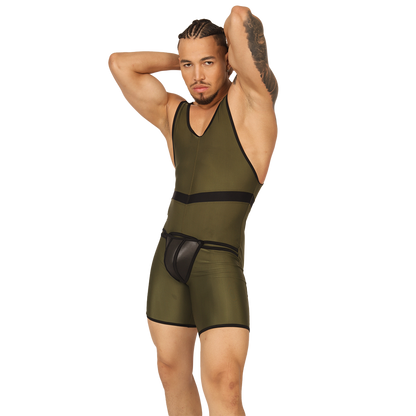Boxing Green Body en modelo de Gigo Underwear
