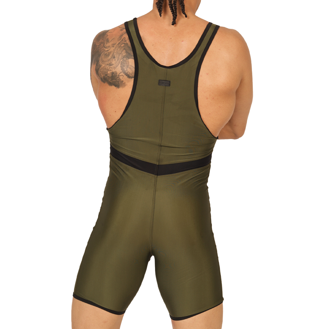 Boxing Green Body vista posterior de Gigo Underwear