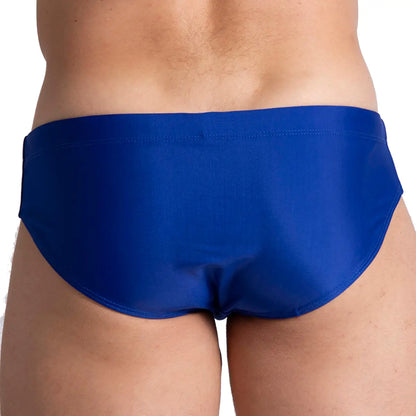 Brazilian Blue Swim Brief vista frontal de Gigo Underwear