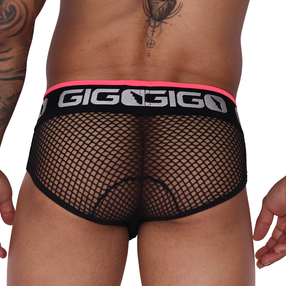 Boox Fuchsia Brief vista posterior de Gigo Underwear