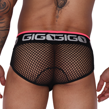 Boox Fuchsia Brief vista posterior de Gigo Underwear