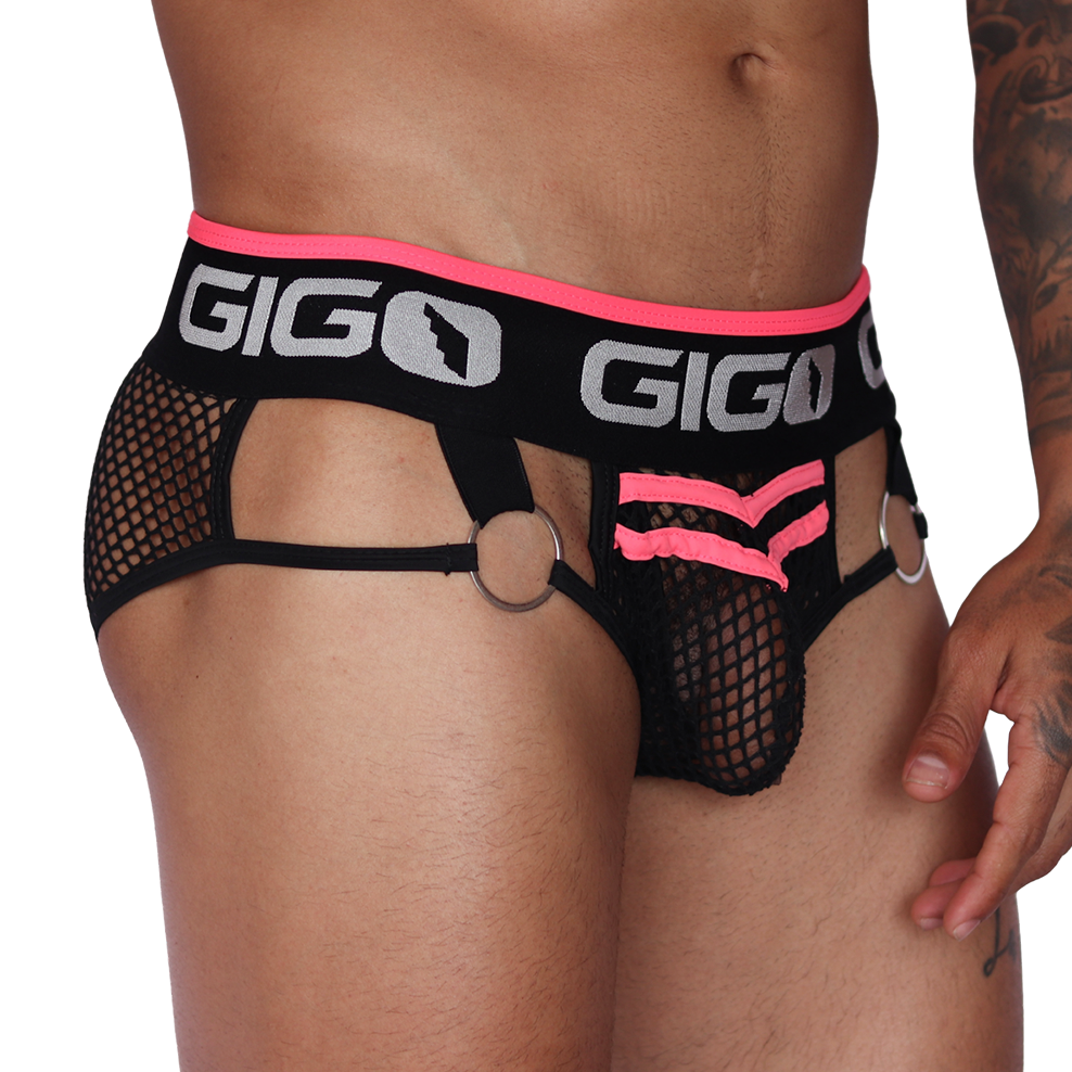Boox Fuchsia Brief vista frontal de Gigo Underwear