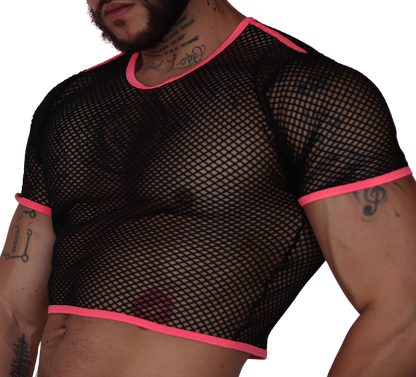 Boox Fuchsia Crop Top vista frontal de Gigo Underwear