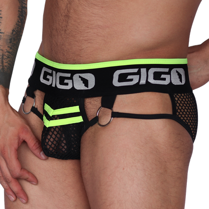 Boox Yellow Brief vista frontal de Gigo Underwear