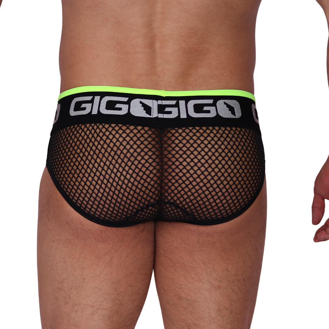 Boox Yellow Brief vista posterior de Gigo Underwear
