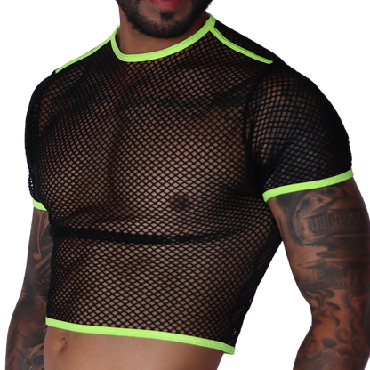 Boox Yellow Crop Top vista frontal de Gigo Underwear